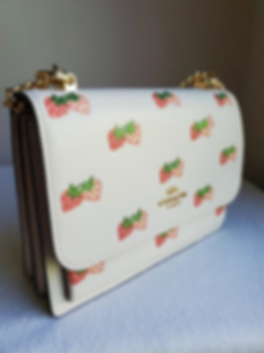 Klare Crossbody With Strawberry Print