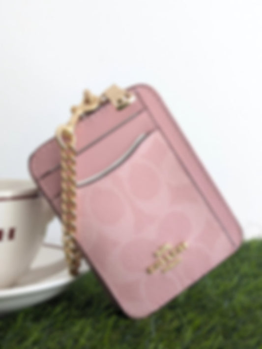 Card Holder Powder Pink