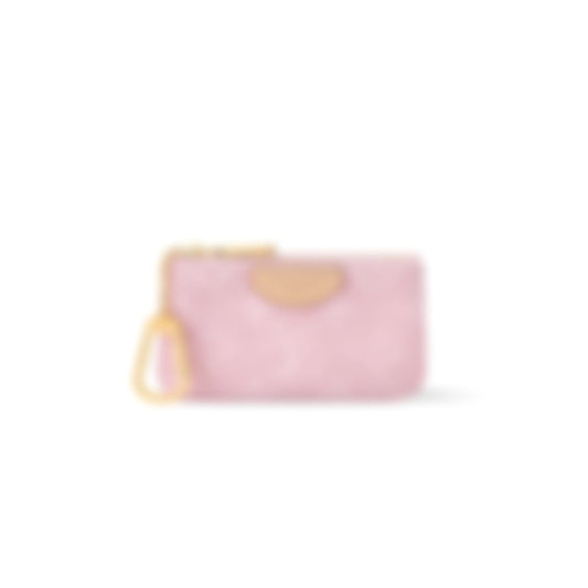Denim Key Pouch - Pink