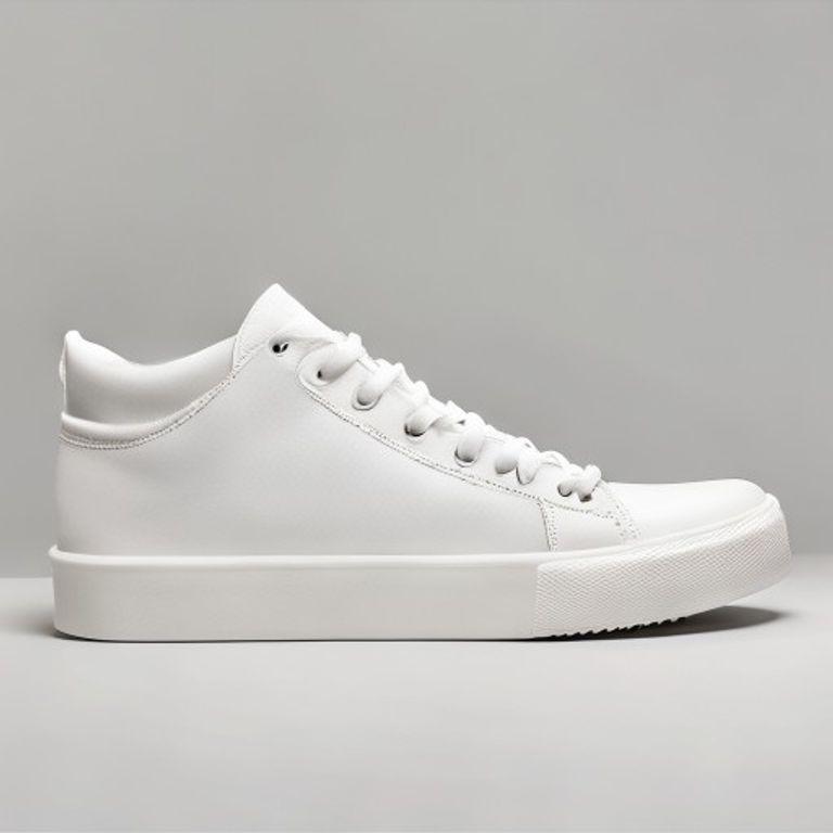 All-White High-Top