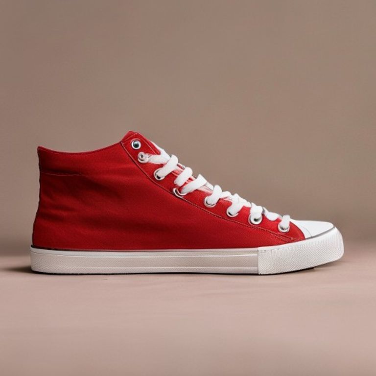 Cherry Canvas High-Top